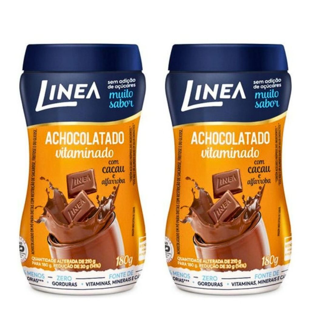 Kit 2un Linea Achocolatado Zero Adição De Açúcares 180G
