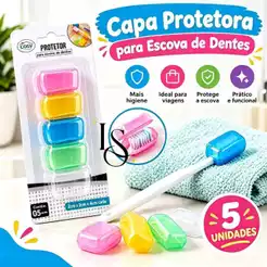 Capa Protetora para Escova de Dentes - 5 Unid. (Ref.: LH5423)