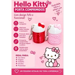 Porta Comprimidos Hello Kitty Chaveiro Mini Porta Remedios manteiga de cacau Bolsa Organizador Sanrio Fofo