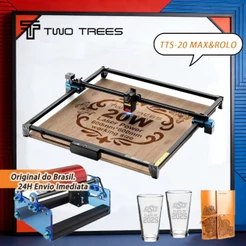 TTS-20 Max Máquina De Gravação A Laser 20w Area de trabalho 60*60cm
