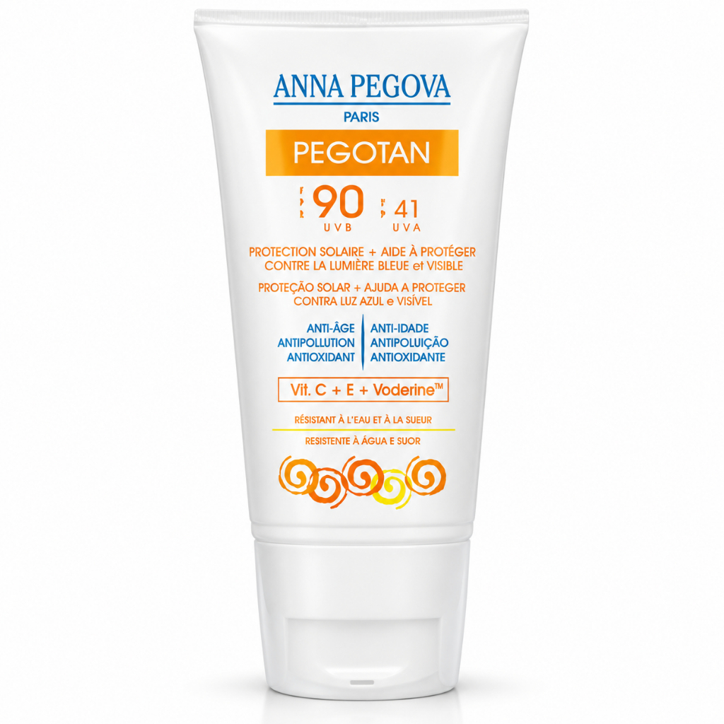 Anna Pegova Pegotan PDRN Stick FPS 90 Protetor Solar Facial Bege Ivoire Alta Proteção 20g