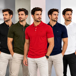 Camiseta Polo Ogochi Masculina Camisa Polo Original Picket Polo Algodão Super Macia Original