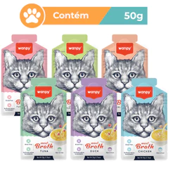 Petisco Wanpy Sopa Frango Gatos 50g