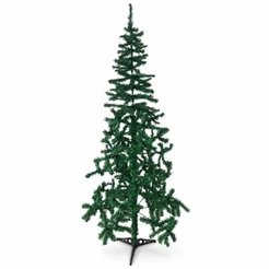 Árvore de Natal 2,10m Galhos Pinheiro Cheia Base Encaixe Decoração Natal