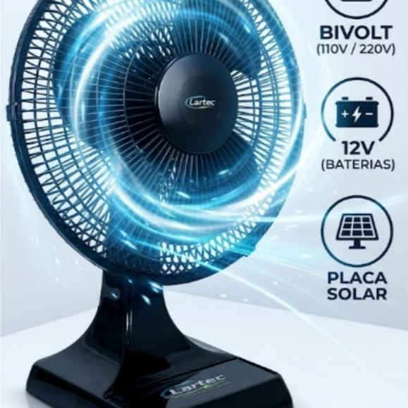 Ventilador Oscilante De Mesa 30cm Lartec3 Pás 45W 110V e 220v