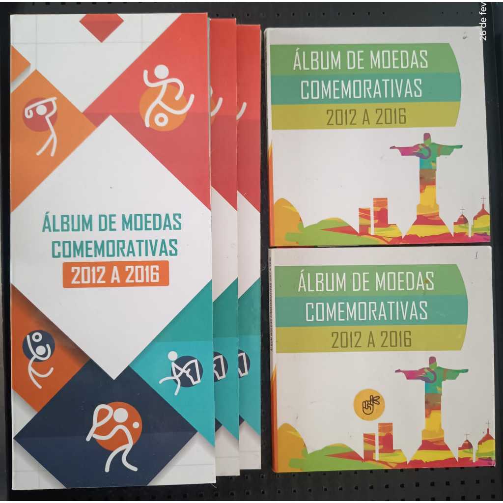 Coleção Moedas Olimpíadas Rio 2016 com a moeda da bandeira