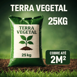 Terra Vegetal 25kg Solo Para Plantas Com Boa Retenção De Umidade Para Jardim E Horta Nivelamento em Oferta na Shopee