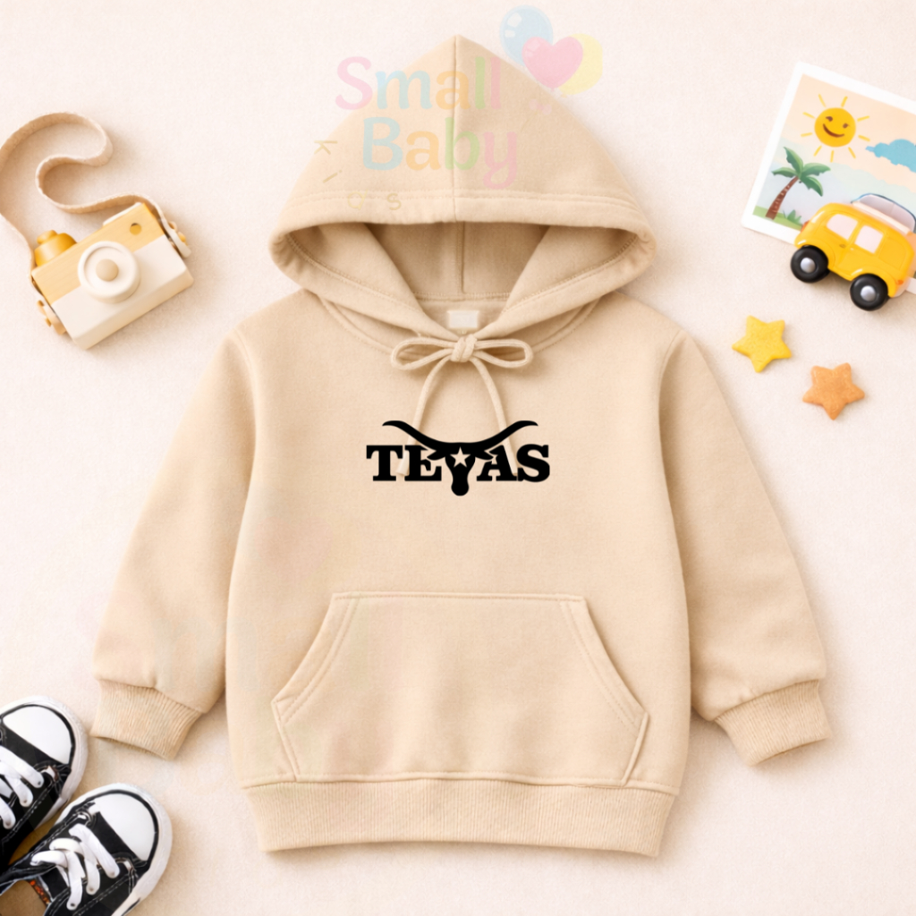 Moletom Canguru Blusa Infantil Unissex texas Boi Moda Country Texas Cavalgada Montaria Estampado