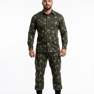 Conjunto Camuflado Gandola e Calça Militar Caça Pesça Airsoft Paintball