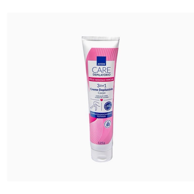 Creme Depilatório Avon Care 125g - Remove Pelos Rápido, Hidratação Prolongada, Pele Macia
