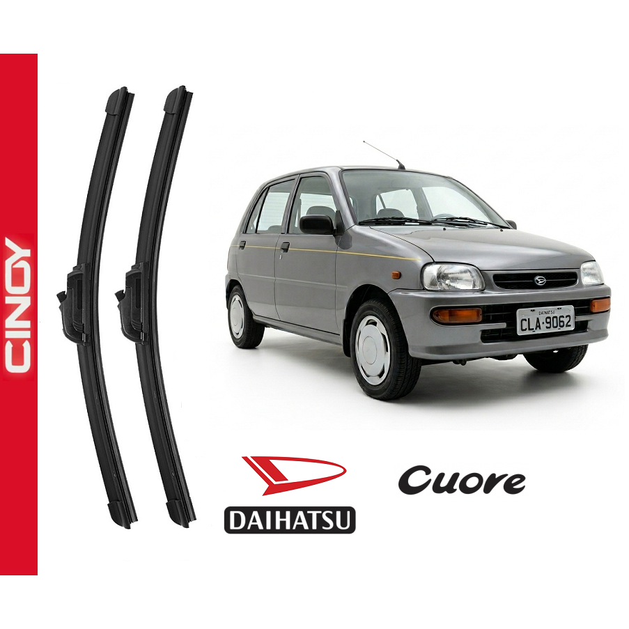 Par Palhetas Limpador de Para-brisa  Dianteira Daihatsu Cuore 1995 a 1999