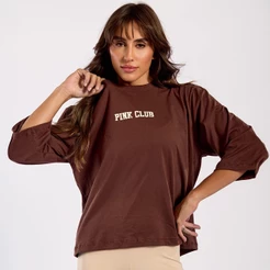 Blusa Oversized Fitness Feminina Gola Alta Algodão Larga Pink Urban Blusão Streetwear
