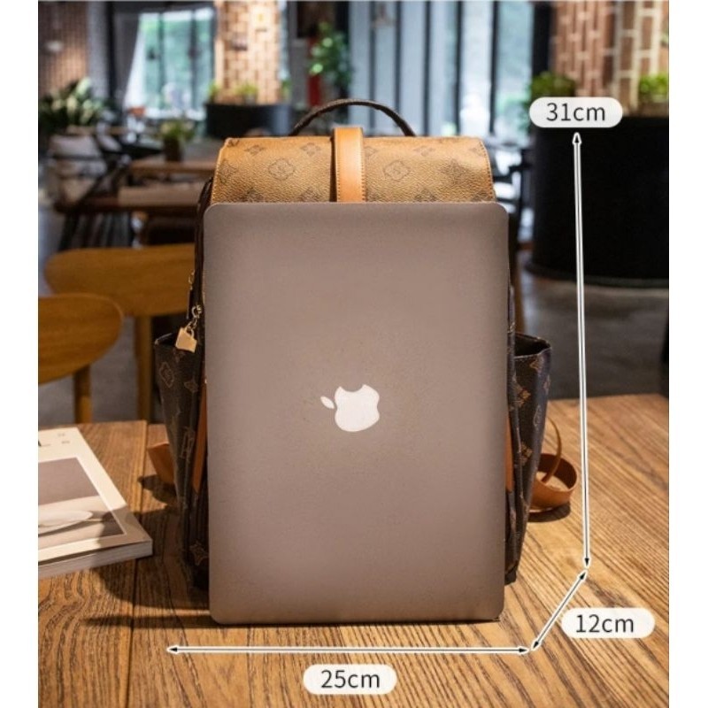 Mochila feminina vintage estampa de moda — imagem 2 de 2