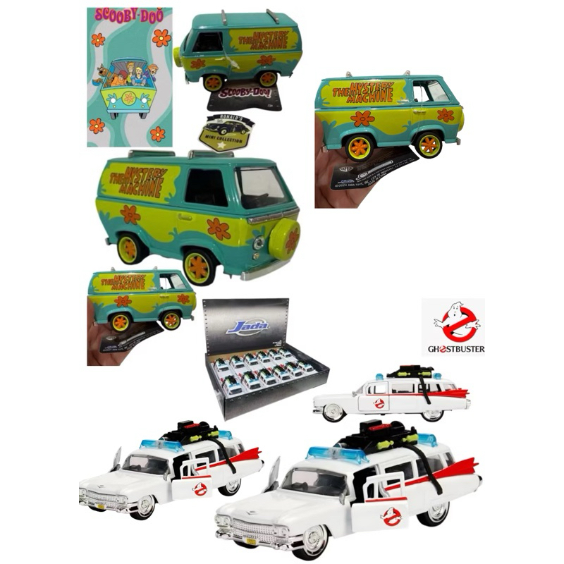 Carrinho Sooby Doo Mistery Machine JADA - Máquina de mistério Scooby Doo / Carrinho Ghostbusters Caça Fantasmas JADA