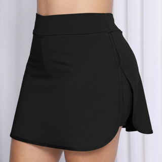 Short Saia Fitness Academia Beach Tennis 2 Bolsos Uv50+ fenda em Oferta na Shopee