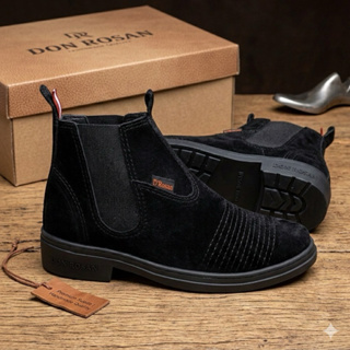 Bota Botina Masculina Don Rosan Vaquejada Chelsea em Couro Nobuck Bovino Premium Legítimo Confortável Antiderrapante em Oferta na Shopee