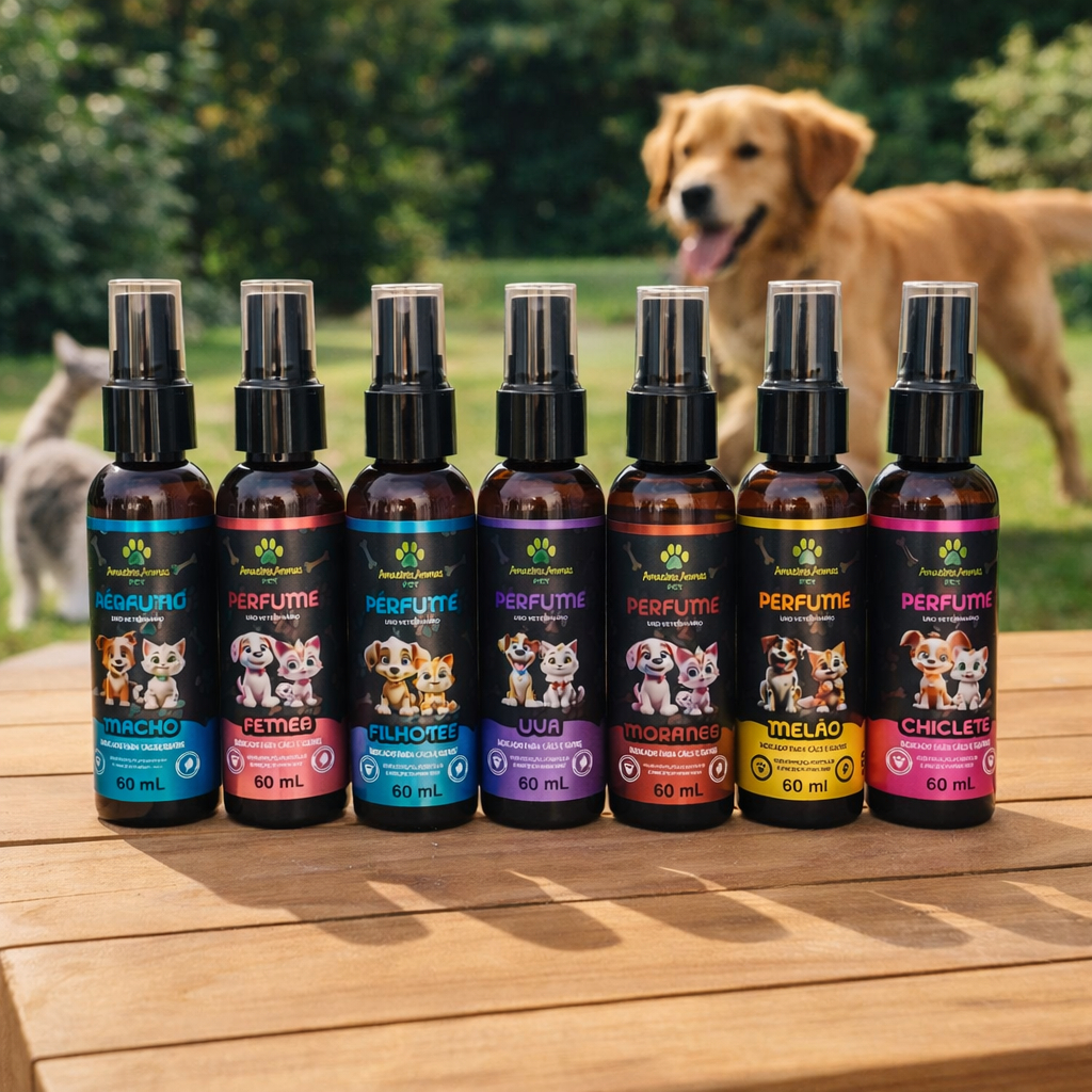 Perfume Pet Amazônia Aromas 60ml Spray Para Cachorro e Gato em Oferta na Shopee