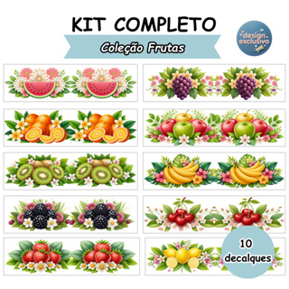 Kit 10 Decalques Termocolantes para Tecido | Transfer Têxtil | Pano de Prato e Artesanato em Oferta na Shopee