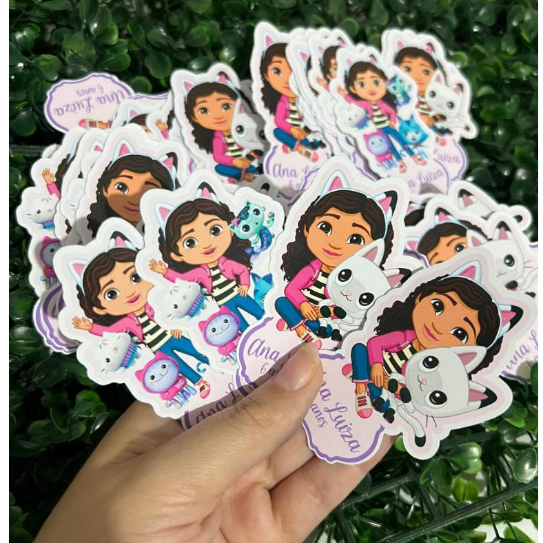 PRONTA ENTREGA kit Apliques para tubete | Casa magica da Gabby | Lembrancinha Festa Aniversário  10 20 30 40 50 UN