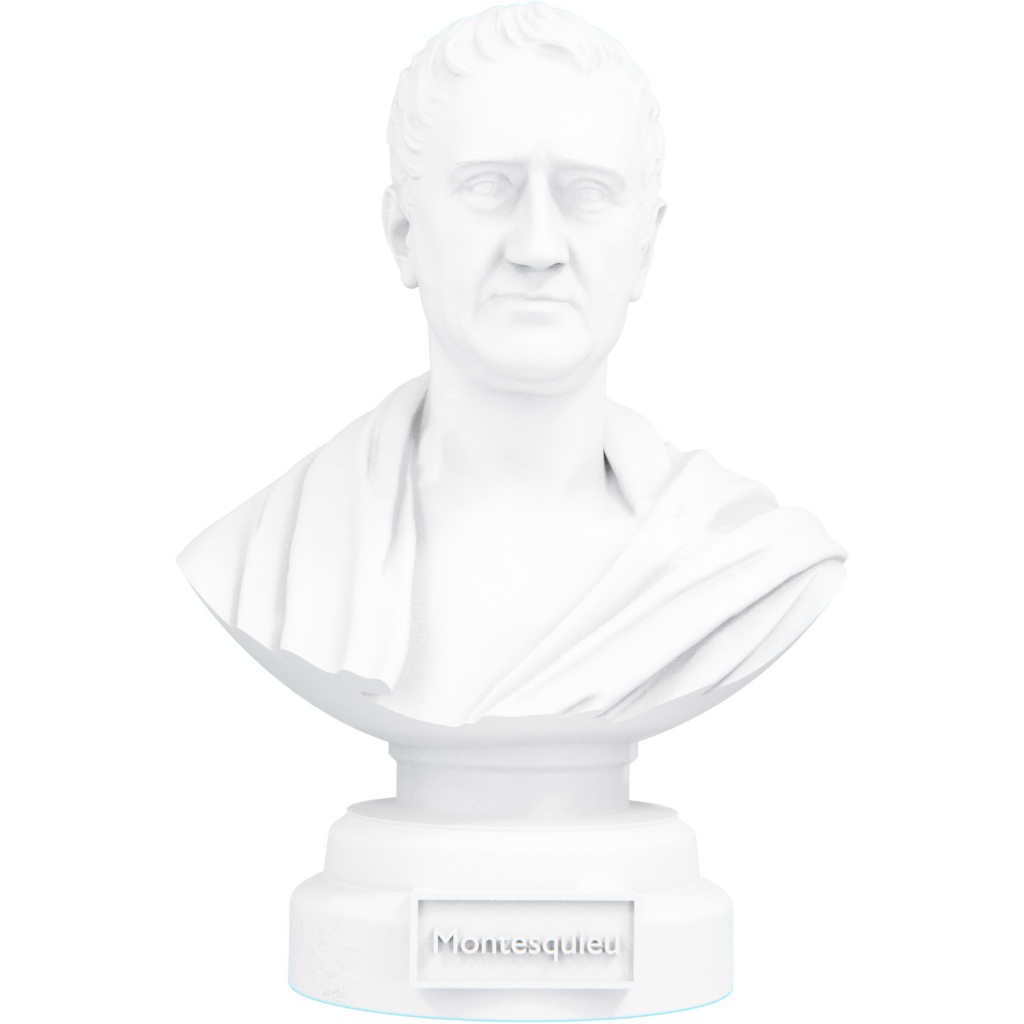 Estátua Busto Montesquieu - Político, Filósofo e Escritor francês