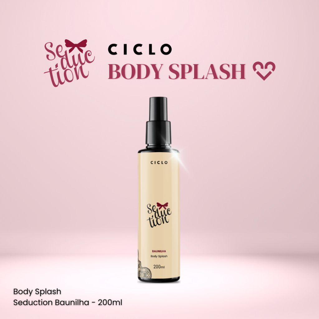 Body Splash Seduction Baunilha - 200ml | CICLO