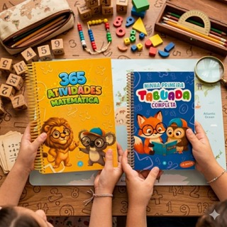 Kit 2 Livros 365 Atividades Matemática + Minha Primeira Tabuada Completa em Oferta na Shopee