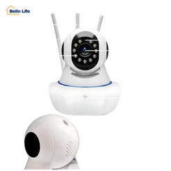 Câmera IP WiFi 360 câmera iP robô 3 antenas visão noturna full HD Sistema microfone áudio