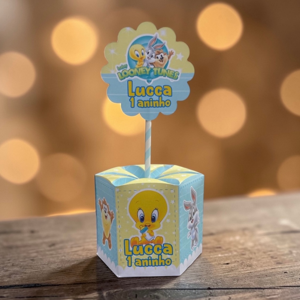 10 Unidades Centro de mesa Festa Infantil Looney Tunes Baby festa lembrancinha mimos em Oferta na Shopee