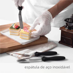 Espátula Multiuso Em Inox Confeiteiro - Para Bolos Decorados e Pão
