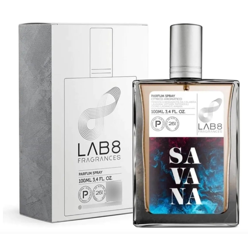 Perfume Masculino Savana LAB8 EDP 100ml | Amadeirado com Toque Terroso e Aromático e Selvagem