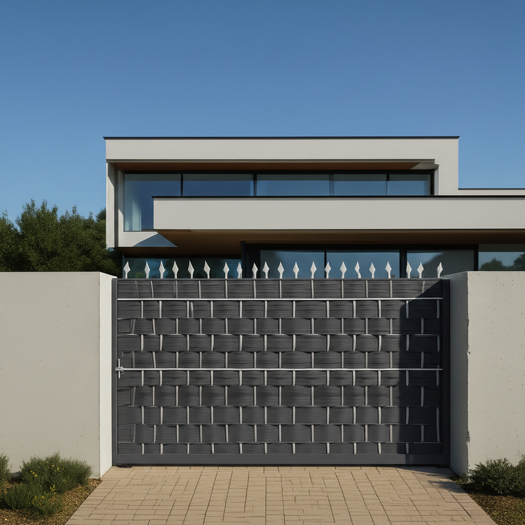 Protetor Fechamento Portão Grade Varanda Preto Branco Cinza Escuro ou Claro Marrom Verde 10 a 50m em Oferta na Shopee