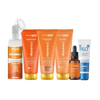 Kit Skin Care Clareador Completo para todos os tipos de pele Mousse Facial e Protetor toque Seco em Oferta na Shopee
