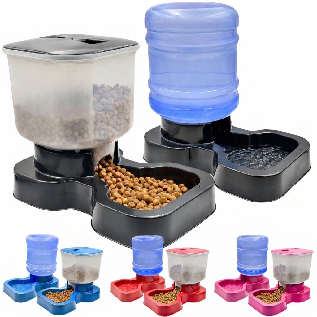 Kit Comedouro e Bebedouro para Cachorro Cães e Gatos Automático 10LTS E 8LTS Promoção Envio Imediato