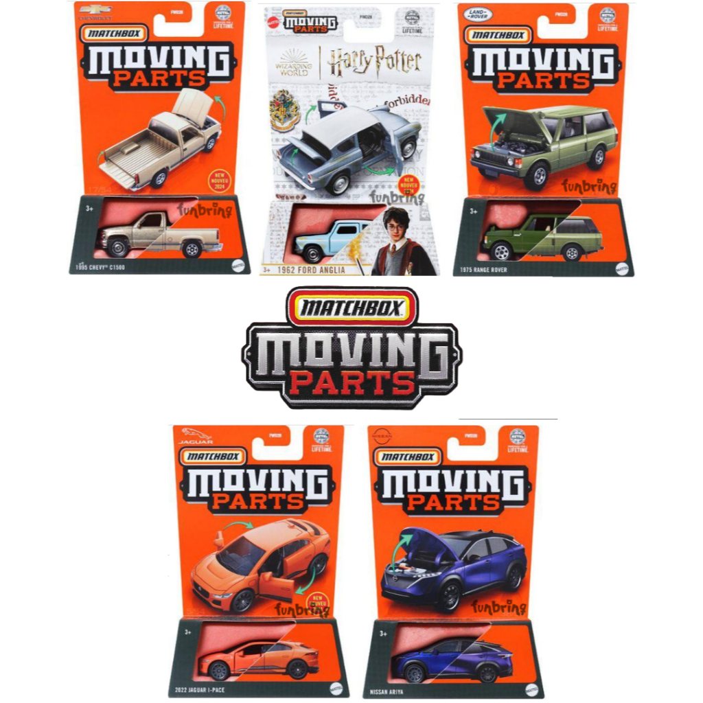 Matchbox Moving Parts - Abertura de Porta, Porta-Malas ou Capô - Coleção FWD28 Original Mattel
