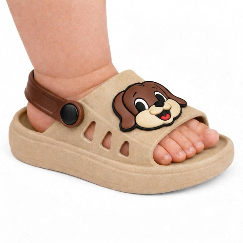Sandália Infantil Personagens Cachorrinho Menino Bebê Antiderrapante Macia Confortável Promoção