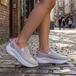 Tênis Feminino Rainha Dream V Slip On Calce Facil Sem Cadarço Academia Caminhada Trabalho