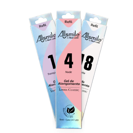 Refil de Gel de Modelagem 15ml - Linha Classic - Allsmile by Real Love em Oferta na Shopee