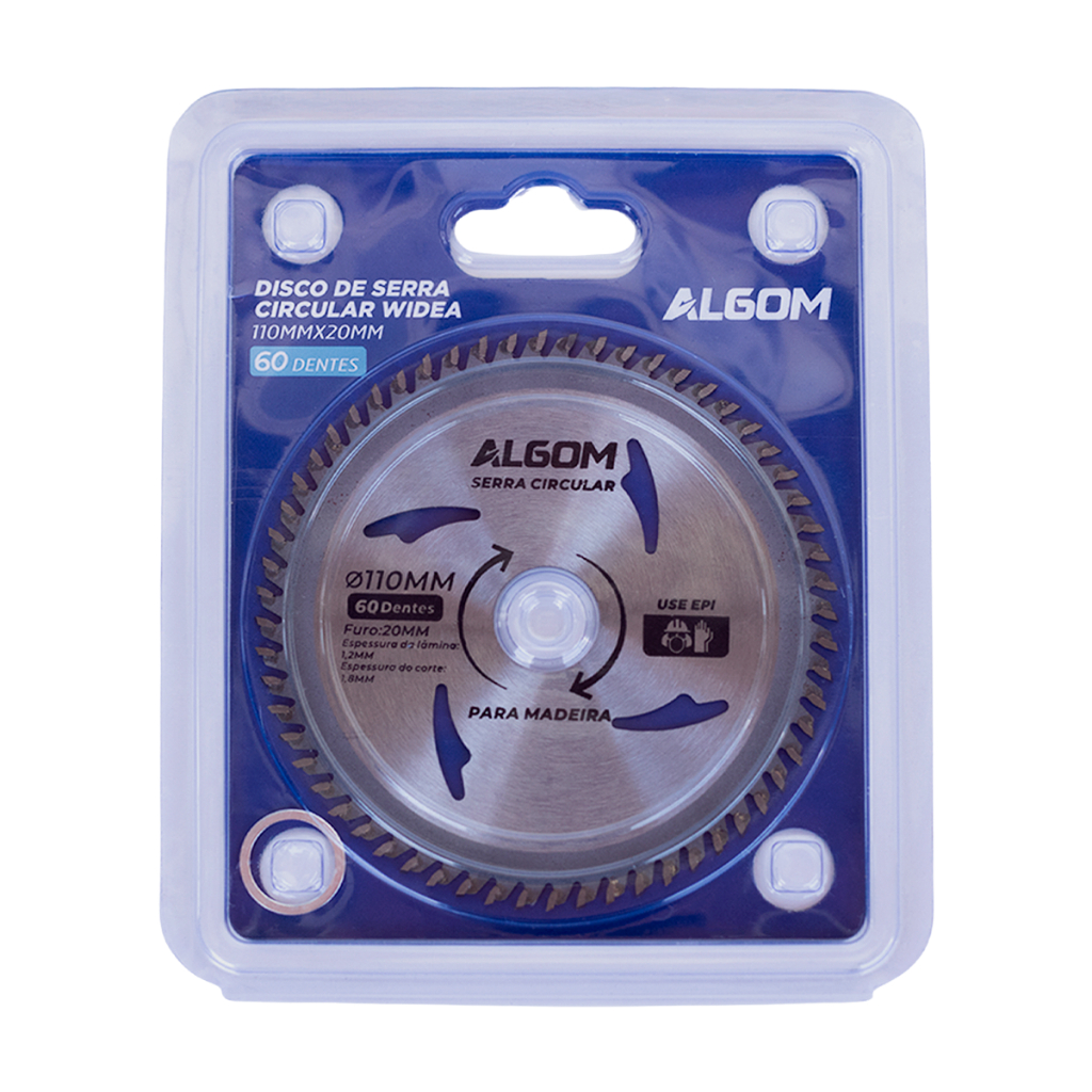 DISCO DE SERRA WIDEA 110MM X 20MM 60 DENTES ALGOM em Oferta na Shopee