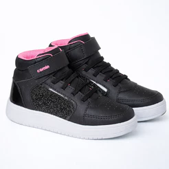 Tênis Infantil Cano Alto Menina Botinha Tendencia Moda Macio Confortável Promoção Original Camin