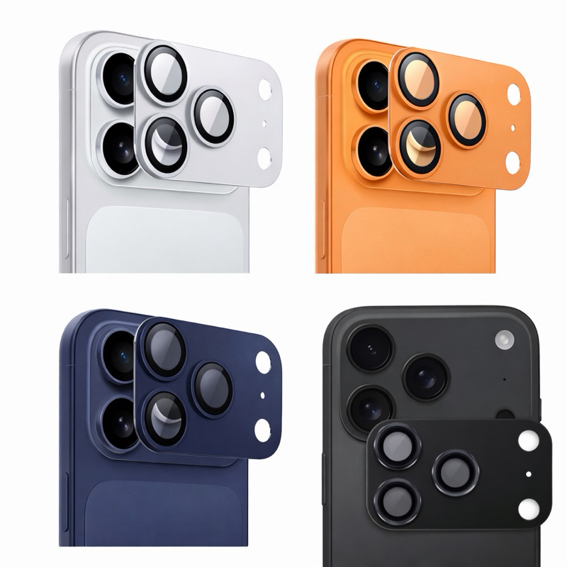 Protetor de Lente Metálica Antirreflexo para iphone 17 Pro e 17 Pro Max