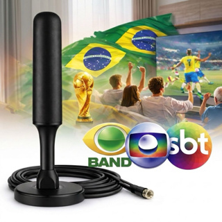 Antena digital alta sensibilidade longo alcance / Tv interna externa full HD em Oferta na Shopee