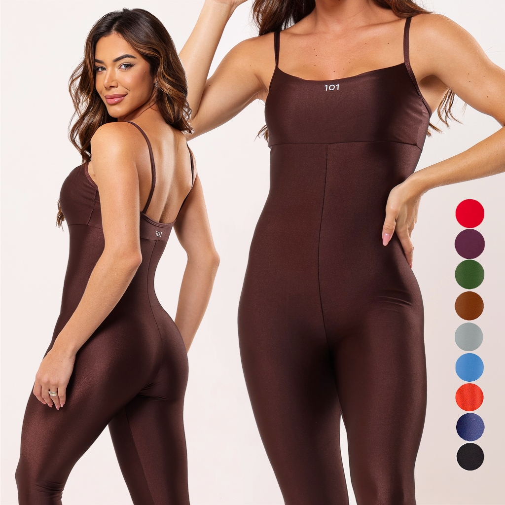 Macacão Fitness Feminino Academia Poliamida Zero Transparencia