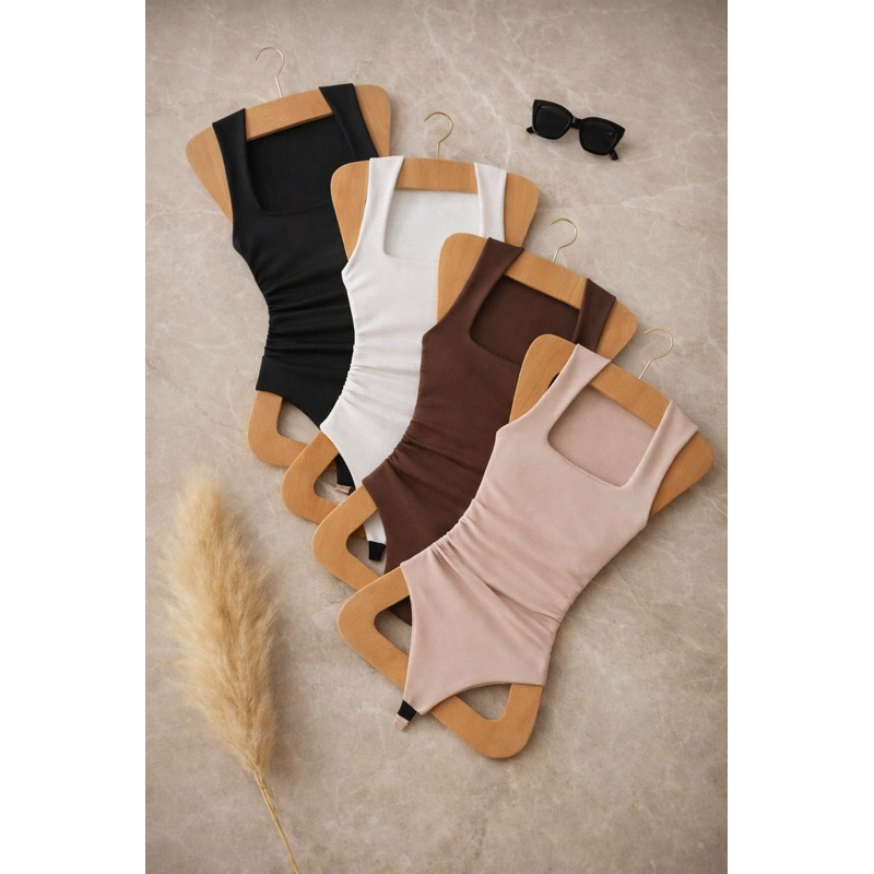 Body Bori Feminino Regata Gola Quadrada Moda Gringa Suplex Premium Basico Conforto Alça Grossa em Oferta na Shopee