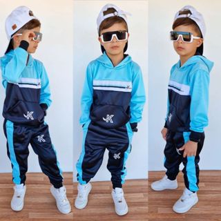 Conjunto De Frio - Trio 3 Peças Camiseta + Calça + Casaco ou Kit 2 Peças Casaco + Calça 2 ao 12 Anos em Oferta na Shopee