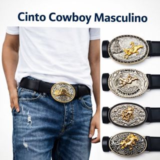 Cinto  Masculino Adulto Fivela Country Cowboy Rodeio em Oferta na Shopee