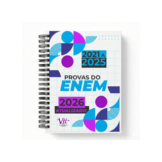 Apostilas ENEM Últimas Provas 5, 10 e 15 anos - Caderno de Radação em Oferta na Shopee