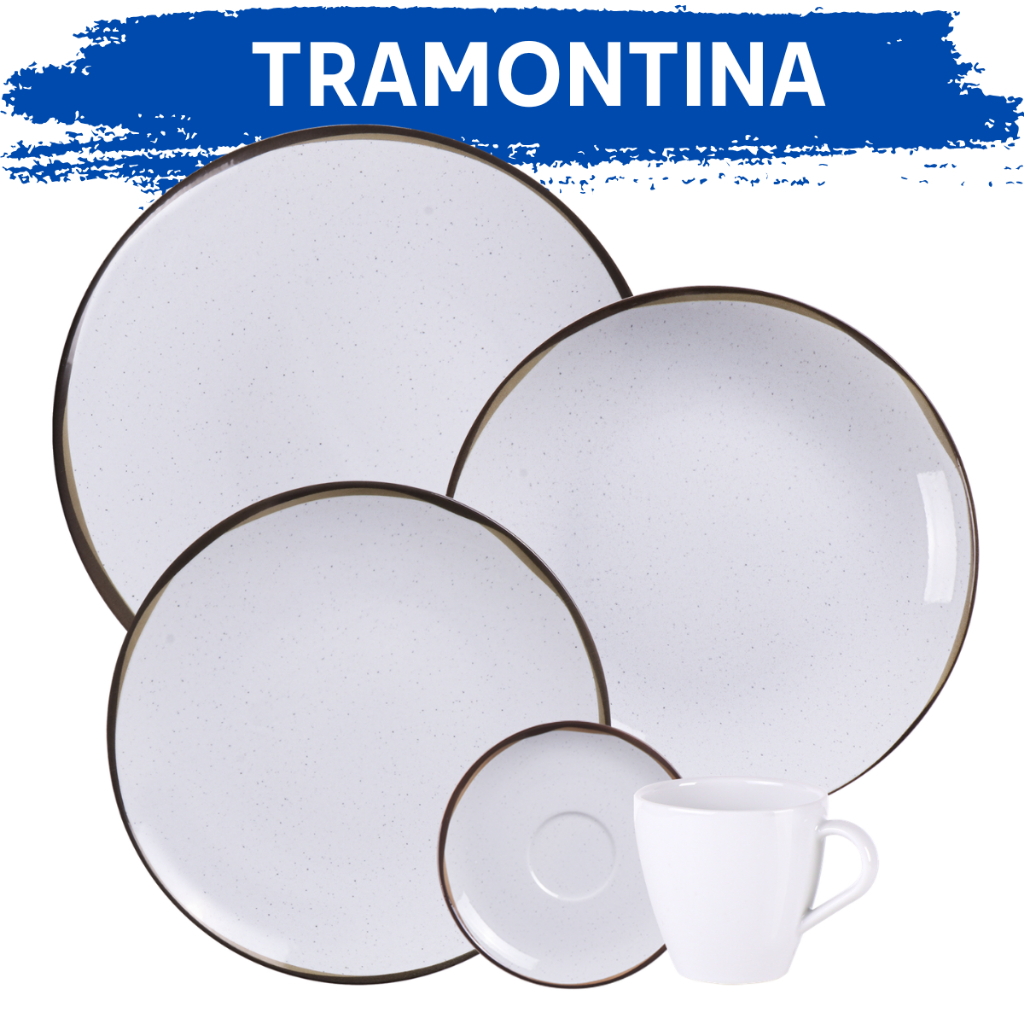 Jogo de Jantar Canyon Porcelana Decorada 20/10 Peças Tramontina