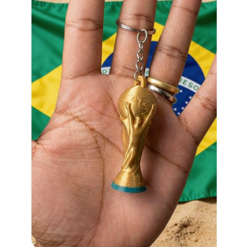 Chaveiro Copa do Mundo 2026 - Brasil ⚽🏆 | seleção brasileira| Lembranças Criativas para Fãs de Futebol