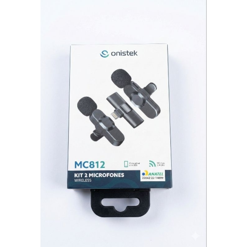 Microfone de Lapela Sem Fio com Conexão Plug and Play para iPhone