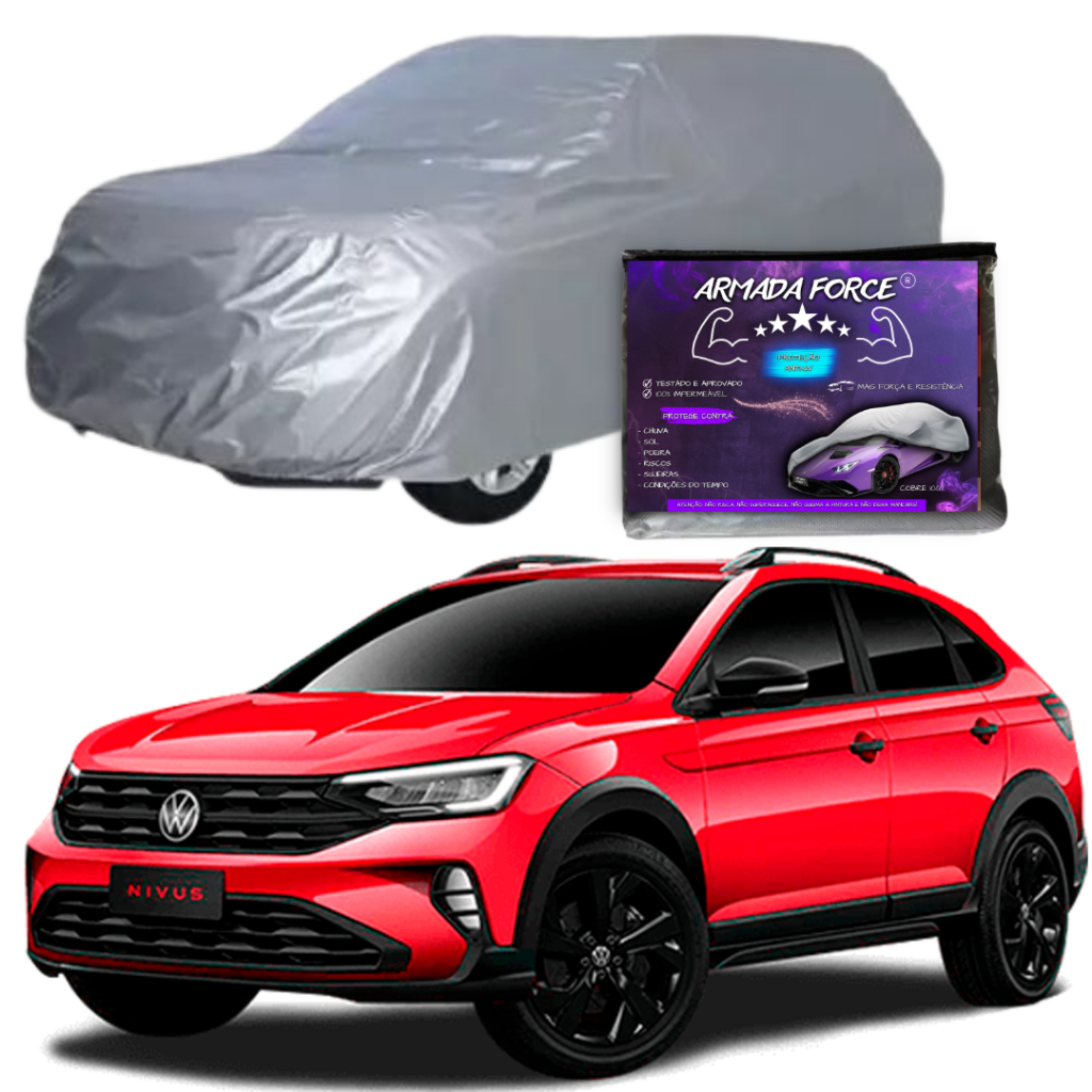 Capa de Carro NIVUS ARMADA FORCE Forrada 100% Impermeável Protege Sol Chuva Poeira Anti-UV em Oferta na Shopee